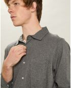 Chemise Maillot mélange gris foncé