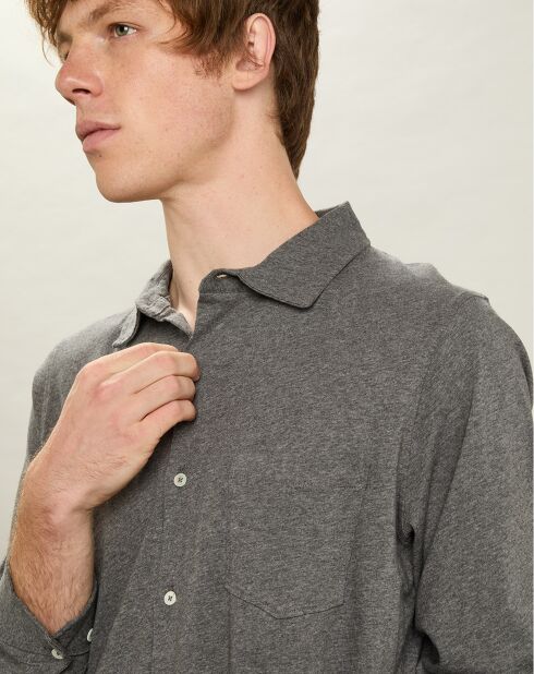 Chemise Maillot mélange gris foncé