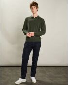 Pull Polo en Laine & Cachemire forêt