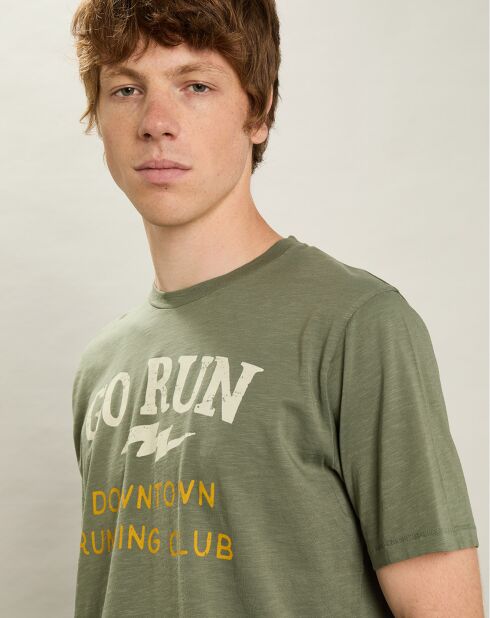T-Shirt Go Run militaire