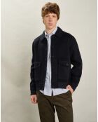 Blouson en Laine mélangée Douglas marine
