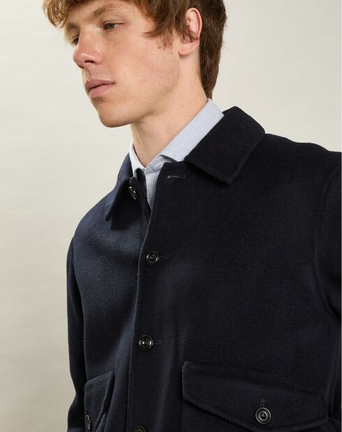 Blouson en Laine mélangée Douglas marine