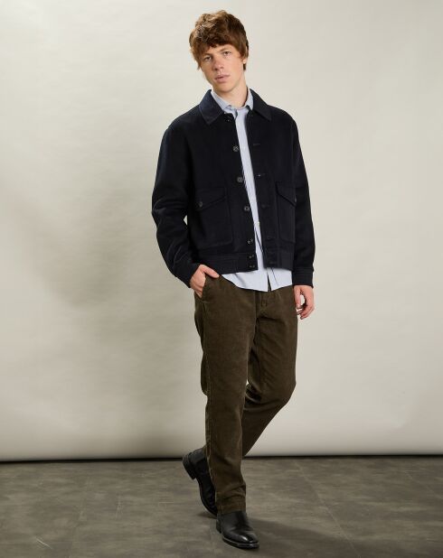 Blouson en Laine mélangée Douglas marine