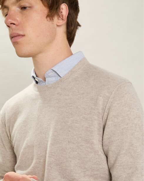 Pull en Laine & Cachemire Équipe naturel