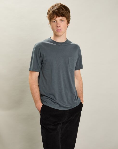 T-Shirt Équipage de Poche tonnerre