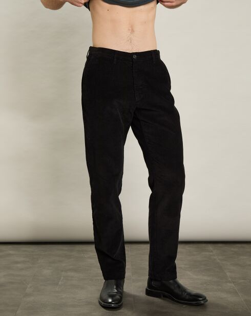 Pantalon en Velours côtelé Tyron noir