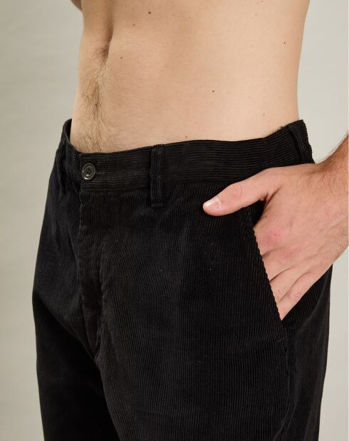 Pantalon en Velours côtelé Tyron noir