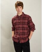 Chemise en Flanelle regular Paul bordeaux