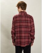 Chemise en Flanelle regular Paul bordeaux
