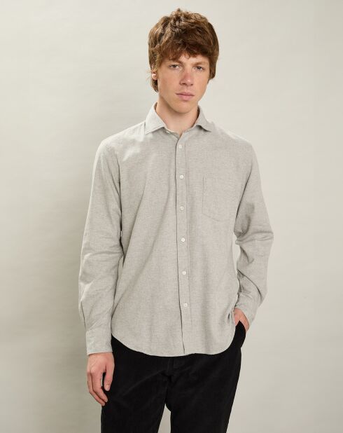 Chemise en Flanelle regular Paul naturel