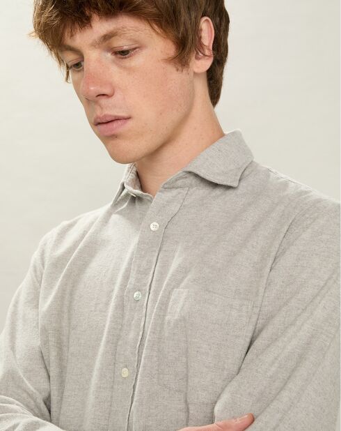 Chemise en Flanelle regular Paul naturel