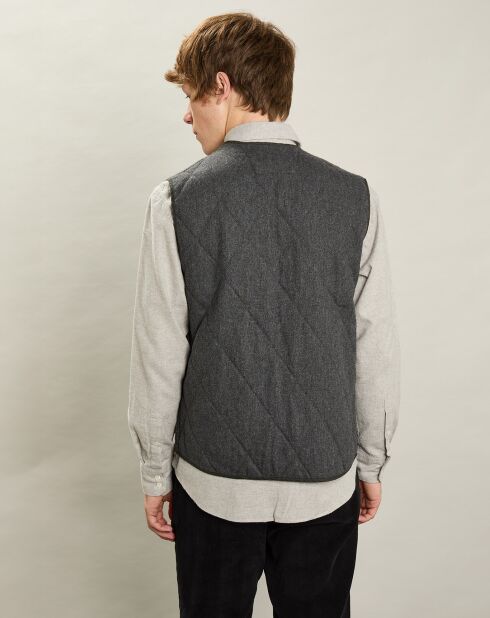 Gilet en Laine mélangée Vince flanelle gris