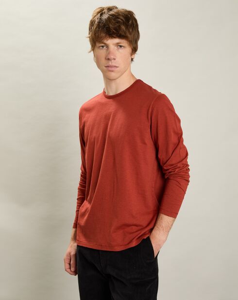 T-Shirt Équipage Ls gingembre