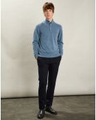 Pantalon en Laine mélangée Pétrolier marine