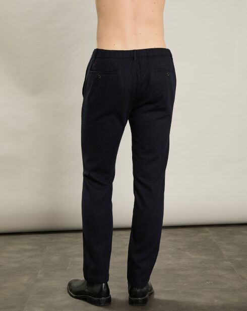 Pantalon en Laine mélangée Pétrolier marine