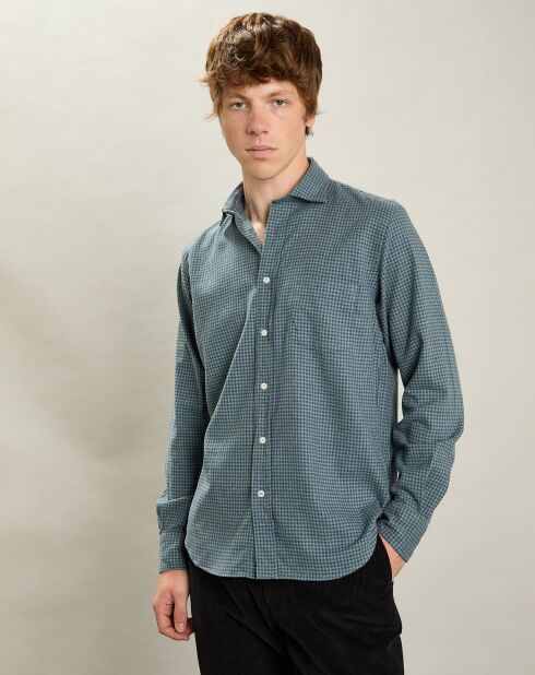 Chemise en Flanelle regular Paul verte