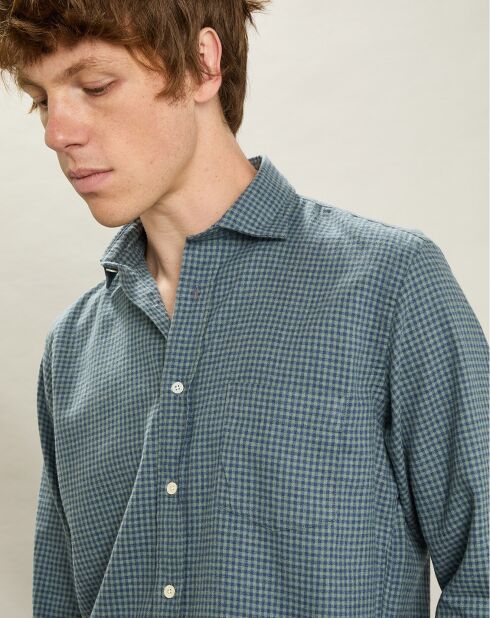 Chemise en Flanelle regular Paul verte
