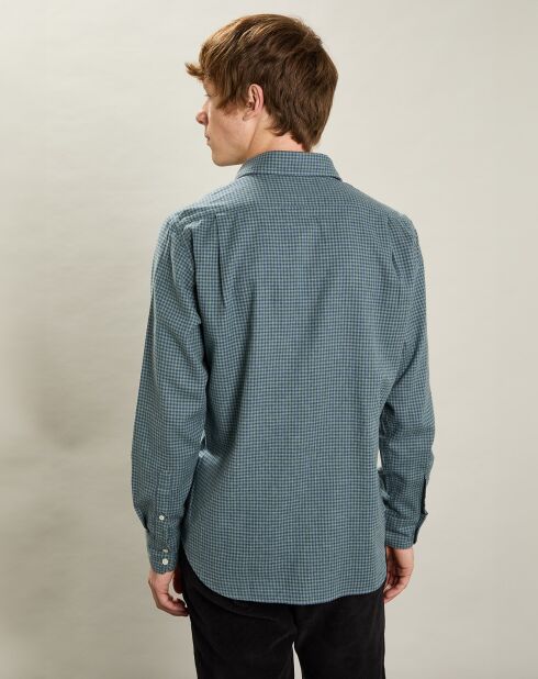 Chemise en Flanelle regular Paul verte