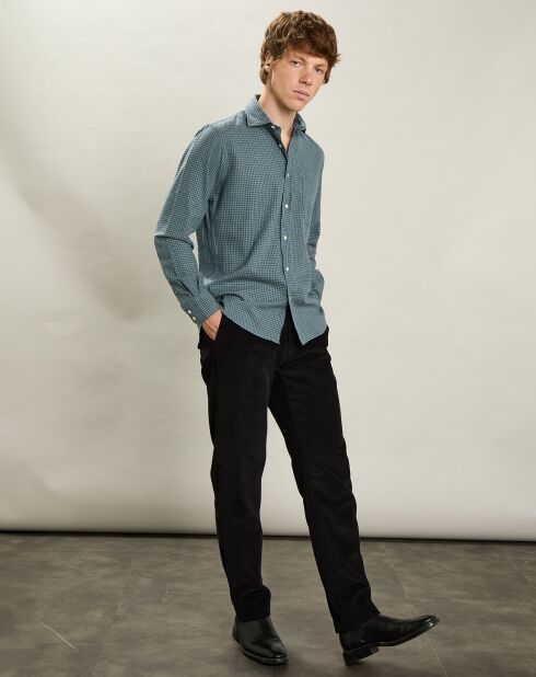Chemise en Flanelle regular Paul verte