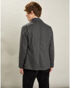 Veste en Laine mélangée Jonny flanelle gris