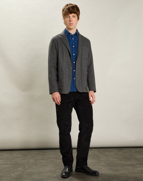 Veste en Laine mélangée Jonny flanelle gris