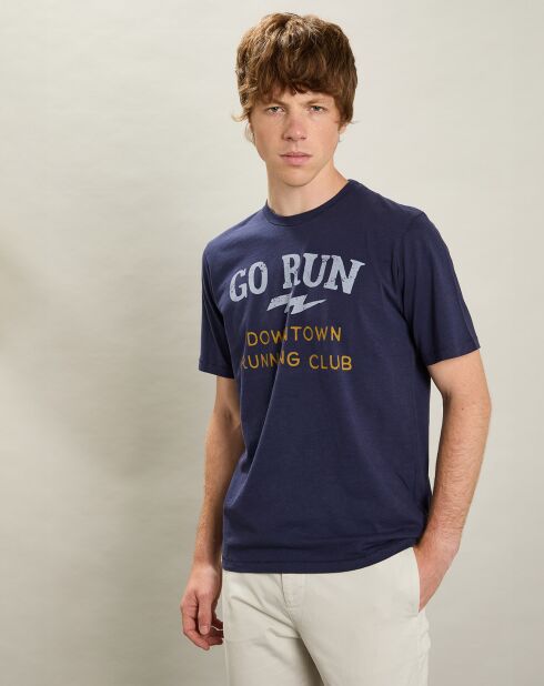 T-Shirt Go Run marine