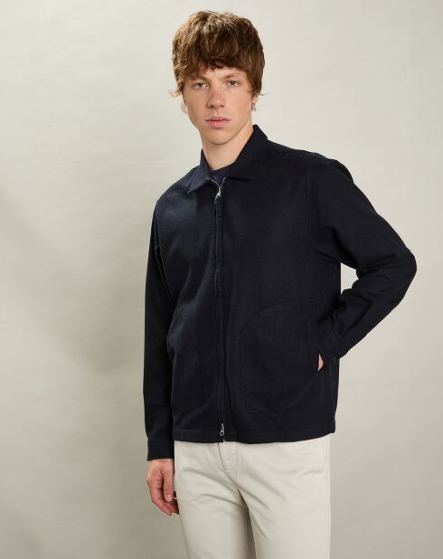 Veste en Laine mélangée Del marine