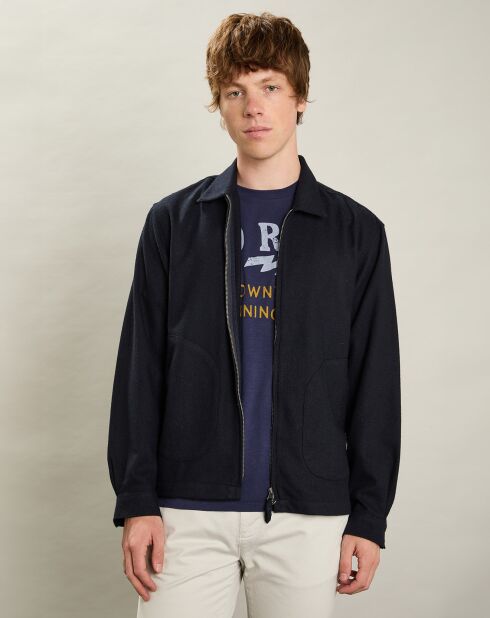 Veste en Laine mélangée Del marine