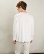 T-Shirt Équipage Ls blanc