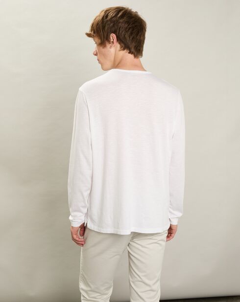 T-Shirt Équipage Ls blanc