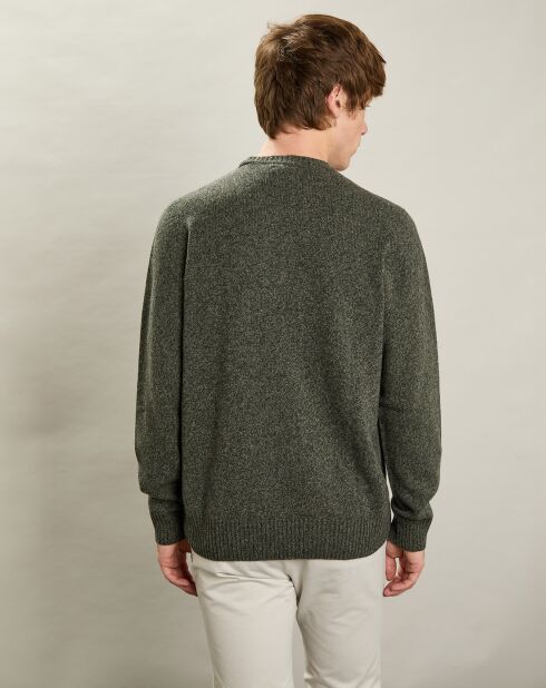 Pull 100% Laine Équipage Sans Couture camo