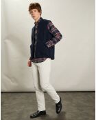 Gilet en Fausse Fourrure marine