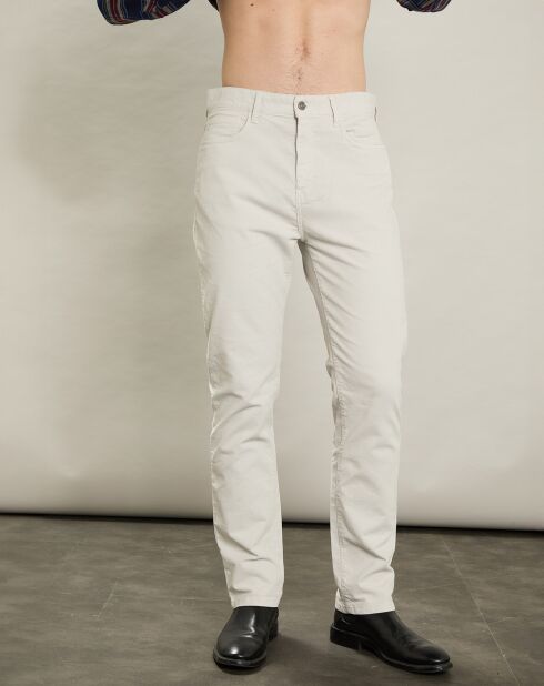 Pantalon en Velours côtelé Tim craie