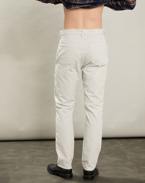 Pantalon en Velours côtelé Tim craie