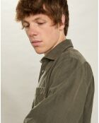 Chemise regular en Velours Milleraies Paul Pat militaire