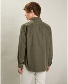 Chemise regular en Velours Milleraies Paul Pat militaire