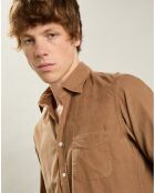 Chemise en Velours Milleraies Tempête Pat biscuit