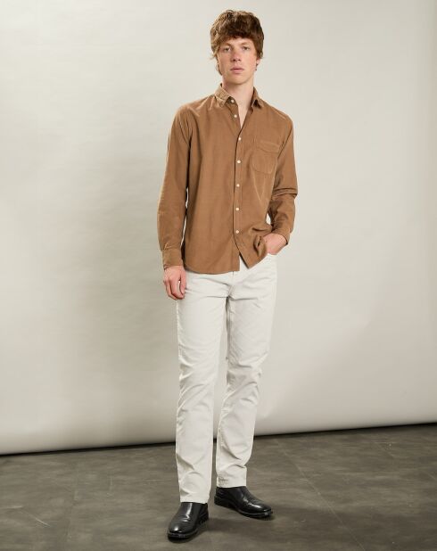 Chemise en Velours Milleraies Tempête Pat biscuit