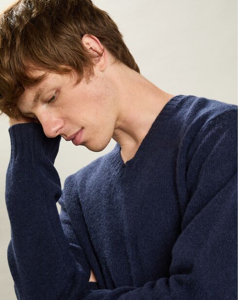 Pull Shetland Vee marine