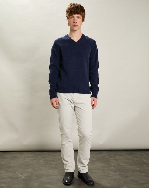 Pull Shetland Vee marine