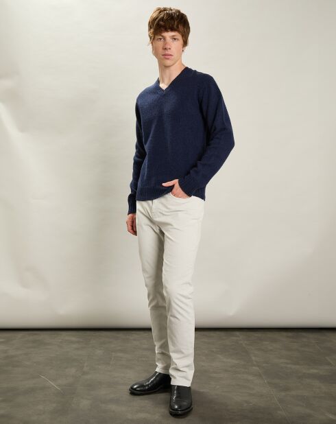 Pull Shetland Vee marine