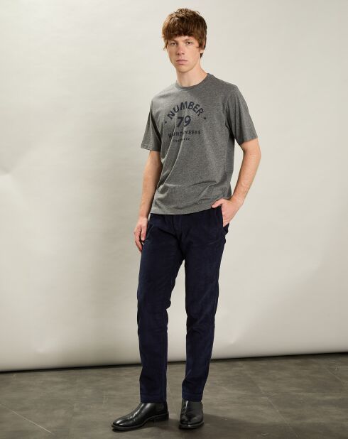 T-Shirt Tee 79 mélange gris foncé