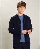 Veste en Velours côtelé Jonny bleu marine foncé