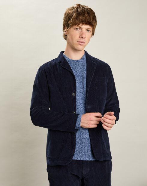 Veste en Velours côtelé Jonny bleu marine foncé