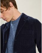 Veste en Velours côtelé Jonny bleu marine foncé