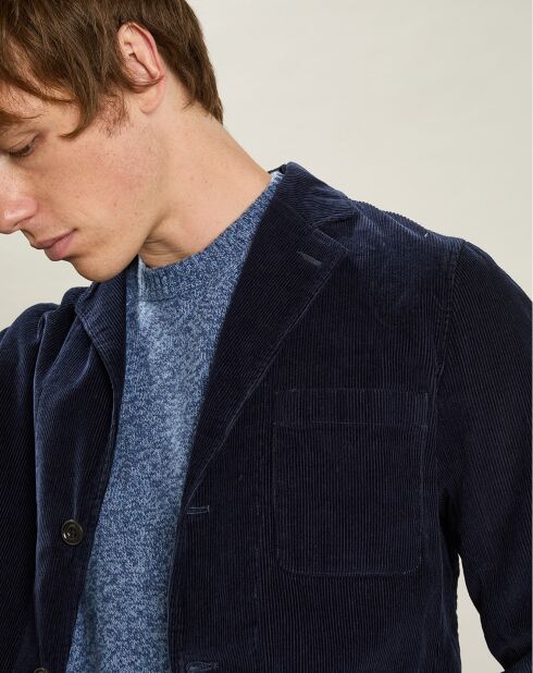 Veste en Velours côtelé Jonny bleu marine foncé