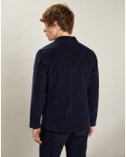 Veste en Velours côtelé Jonny bleu marine foncé