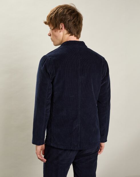 Veste en Velours côtelé Jonny bleu marine foncé