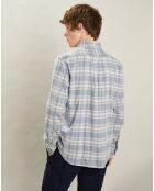Chemise en Flanelle regular Pitt ciel