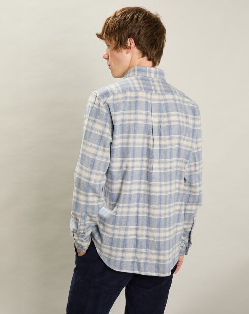 Chemise en Flanelle regular Pitt ciel